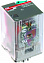 Реле CR-U024AC2L 24B AC 2ПК (12A), СИД индикация ABB. Вид 1.