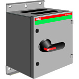 Рубильник в боксе OT250KLCC3TZ до 250А(АС23A) 3-полюсный, 2НО+1НЗ доп.контакт, под фланцы C ABB