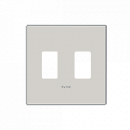 8585.3 DN Накладка для механизма 2хUSB зарядного устройства, SKY, Дюна ABB. Вид 1