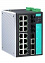 18-портовый управляемый коммутатор: 14х10/100 BaseT Ethernet, 2х10/100 BaseFX, 2х10/100/1000 Base MOXA. Вид 1.