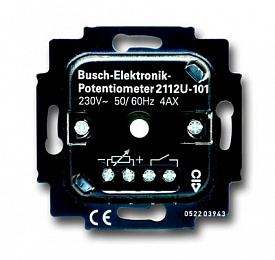 2112 U-101-500 Механизм светорегулятора для люминесцентных ламп с ЭПРА, поворотный, 500Вт, 50мА, 1-10В, скрытая установка ABB. Вид 1