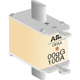 OFAA00GG100 Плавкая вставка 100А, размер 00, тип gG, 690В AC ABB. Вид 1