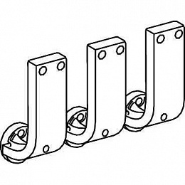 Коннекторы переднего присоединения для стационарных 3-ёх полюсных аппаратов Masterpact NT (уп.-3 шт) Schneider Electric. Вид 1