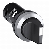 C2SS1-30B-20 Переключатель 2-х позиционный черный 2НО с фиксацией ABB