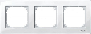 Рамка 3-постовая, sm (белый) Merten M-Plan Schneider Electric. Вид 1