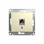 Розетка компьютерная RJ45 кат.5E, (бежевый) Glossa Systeme Electric. Вид 1.