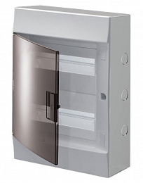 Бокс настенный на 24 мод. прозрачная дверь (с клемм.) 292х382х120 Mistral41 ABB. Вид 1