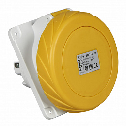 Розетка панельная, угловая винт 32а 3P-N-E 100-130 IP67 Schneider Electric. Вид 1