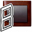 Рамка 2 поста, вертикальная (mahogany) Galea Life Legrand. Вид 1.