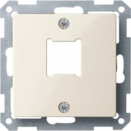 Центральная плата для розетки RJ11/RJ45,1пост, qf sm (бежевый) Merten Schneider Electric. Вид 1