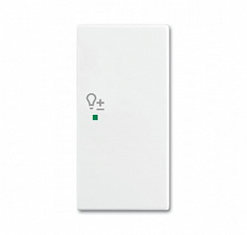 SRD-2-R-94 Клавиша двойная правая free@home, светорегулятор, Basic 55, альпийский белый ABB. Вид 1