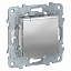 Розетка с заземл., со шторками, с крышкой, 16 а, 250 в, ip40 (алюминий) Unica New Schneider Electric. Вид 1.