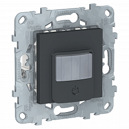 unica new датчик движения с выключателем, 10а, антрацит Schneider Electric. Вид 1