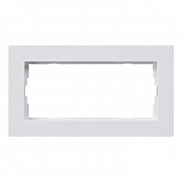 Рамка 2-постовая (белый глянцевый) E2 Gira. Вид 1