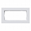 Рамка 2-постовая (белый глянцевый) E2 Gira. Вид 1.