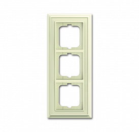 1723-832-500 Рамка 3-постовая (Слоновая кость) Династия ABB. Вид 1