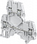 ZS4-D2 Клемма ZS4-D2 винтовая 4мм.кв., двухуровневая. (синяя) TYCO. Вид 2.