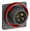 Вилка с прямым фланцем easy&safe 316ebu11w,16a,3p+e,ip67,11ч ABB. Вид 1.