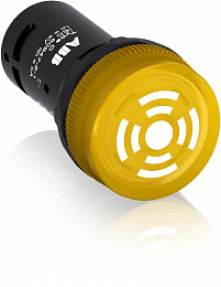 CB1-610Y Зуммер жёлтый с пульсирующим сигналом, с подсветкой 24В AC/DC ABB. Вид 1