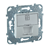 Розетка компьютерная 1хRJ45 кат.5Е (интернет) с полем для надписи (белый) Unica Schneider Electric