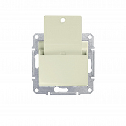 Выключатель карточный, 10а, 250В (бежевый) Sedna Schneider Electric. Вид 1