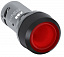 CP1-13R-01 Кнопка с подсветкой красная 220В AC/DC с плоской клавишей без фиксации 1НЗ ABB. Вид 1.