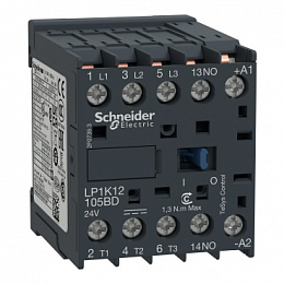 Контактор 3-х полюсный 12А, 1НО, 24В, DC Schneider Electric. Вид 1