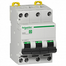 Автоматический выключатель N40N 3-полюсный+N 10kA 25А С Schneider Electric. Вид 1
