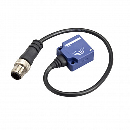 Индуктивный датчик xs7 26х26х13, 12-24В DC, 10mm, m12, 0,15m cable Schneider Electric. Вид 1