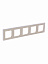 3901H-A05050 17W Рамка 5 поста, Levit, слоновая кость/белый ABB. Вид 3.