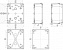 Пласт.коробка 192x164x87 pk-ul ip66 Schneider Electric. Вид 1.
