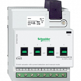 Актор для выкл reg-k/4x230/16 с ручн упр Schneider Electric. Вид 1