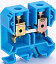 ЗН101-35-125A-08 Клеммник наборный 125A 3-35 мм² (синий) DEKraft. Вид 1.