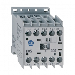 Миниконтактор 3х-полюсный, 5А, IEC, 17-30В DC, 1НО, винтовые клеммы Allen Bradley. Вид 1