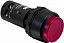 Кнопка с подсветкой CP4-12R-01 красная 110-130В AC/DC с выступающей клавишей с фиксацией 1НЗ ABB. Вид 1.