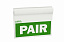 Табличка b40 с надписью pair Schneider Electric. Вид 1.