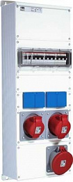 M63/1 Бокс с розетками в сборе, металл, IP44 ABB. Вид 1