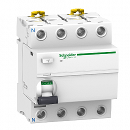 iID 4Р 63A 30mA AC Блок утечки тока 4-полюсный, 63A, 30mA, тип АC (УЗО) Schneider Electric. Вид 1