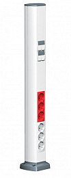 Мини-колонна односторонняя h=700мм RAL 9003 (белая) Schneider Electric. Вид 1