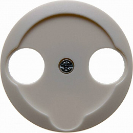 Накладка для антенной розетки 2 отверстия (полярная белизна, глянцевый) Serie 1930 Berker. Вид 1