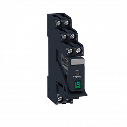 Реле+колодка 2C/O ~24В, 5А, с диодом Schneider Electric. Вид 1