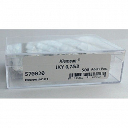 IKY 0.75/8 Наконечники изолированные 0,75 мм² (1уп.-500шт) Klemsan. Вид 1