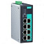 8-портовый неуправляемый коммутатор: 4 PoEх10/100 BaseT(X) Ethernet, 4х10/100BaseT(X), 0...+60С MOXA. Вид 1.