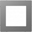 Адаптер для интеграции unica к d-life (нержавеющая сталь) Merten D-Life Schneider Electric. Вид 1.