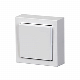 1067A-84 Переключатель перекрестный, накладного монтажа, Impressivo, 2 доп.клеммы, белый ABB