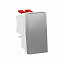 Переключатель 1-клавишный, перекрест, сх.7, 10 ax, 250 в, (алюминий) Unica Modular Schneider Electric. Вид 1.