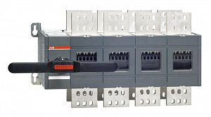 Рубильник реверсивный OT2500E04CLP (с ручкой) переключение без разрыва тока ABB. Вид 1