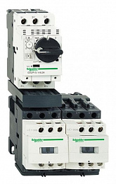 Контактор 3-пол. 220В AC с автоматом для защиты эл. двигателей 17-23А Schneider Electric. Вид 1