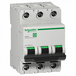Автоматический выключатель C60H 3-полюсный 13A C Schneider Electric. Вид 1