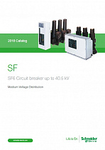 Среднее напряжение. Автоматические выключатели SF стационарного и выкатного исполнения на напряжение до 40.5 кВ. (SF SF6 Circuit breaker up to 40.5 kV)